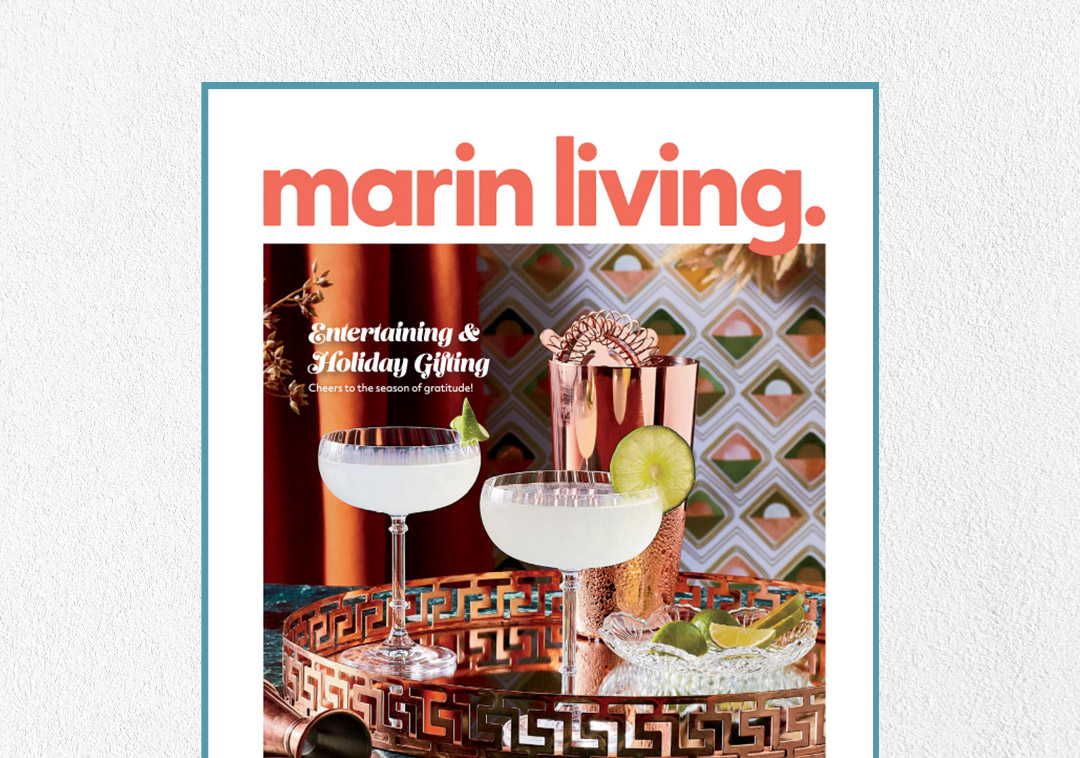 Shows the cover of Marin Living